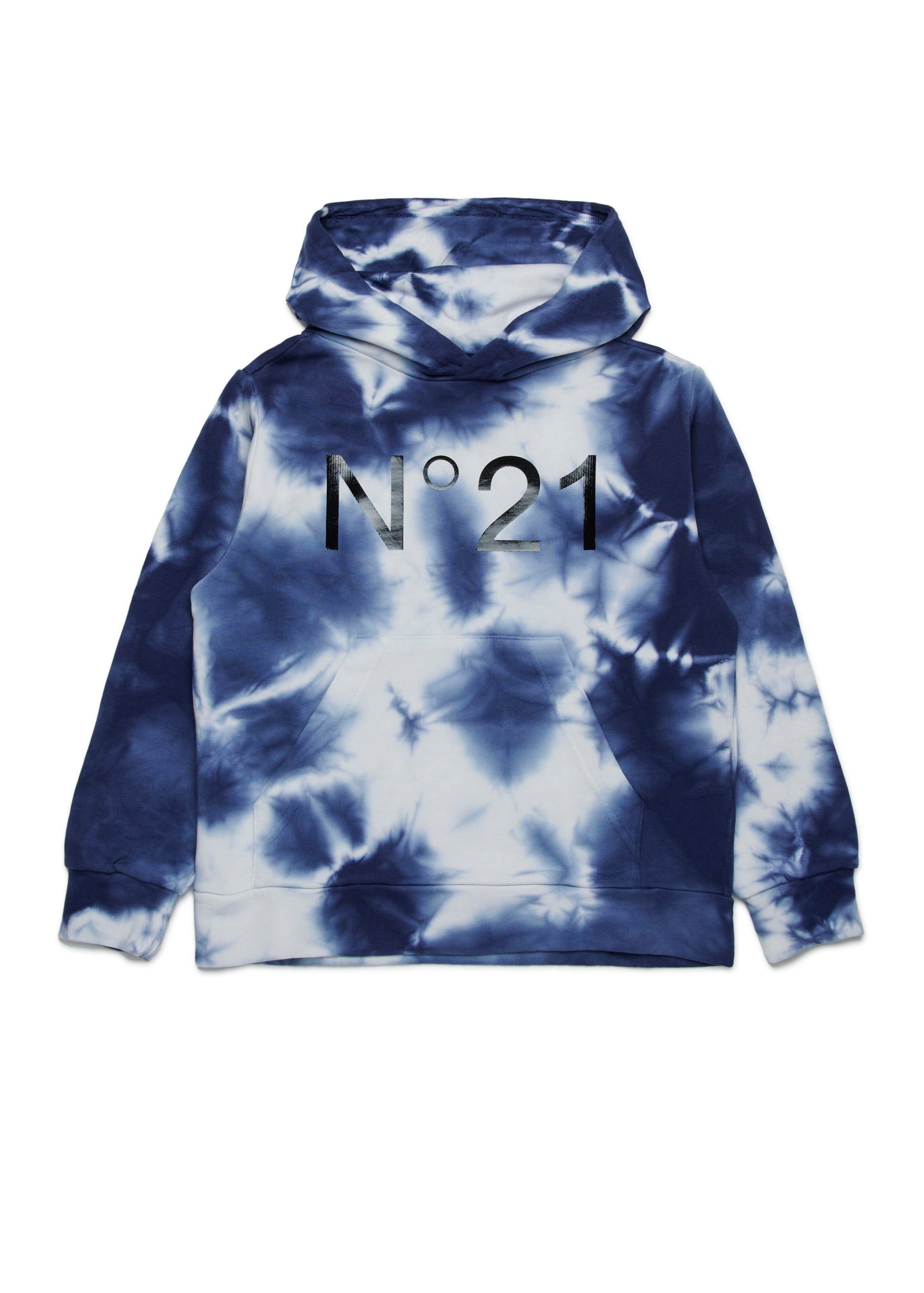 N°21 Kids Felpa con Cappuccio Tie Dye per Bambini