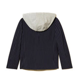 Twinset Kids Giacca a Righe con Capuccio per Bambine