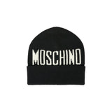 Moschino Kids Cappello Beanie con Intarso Logo