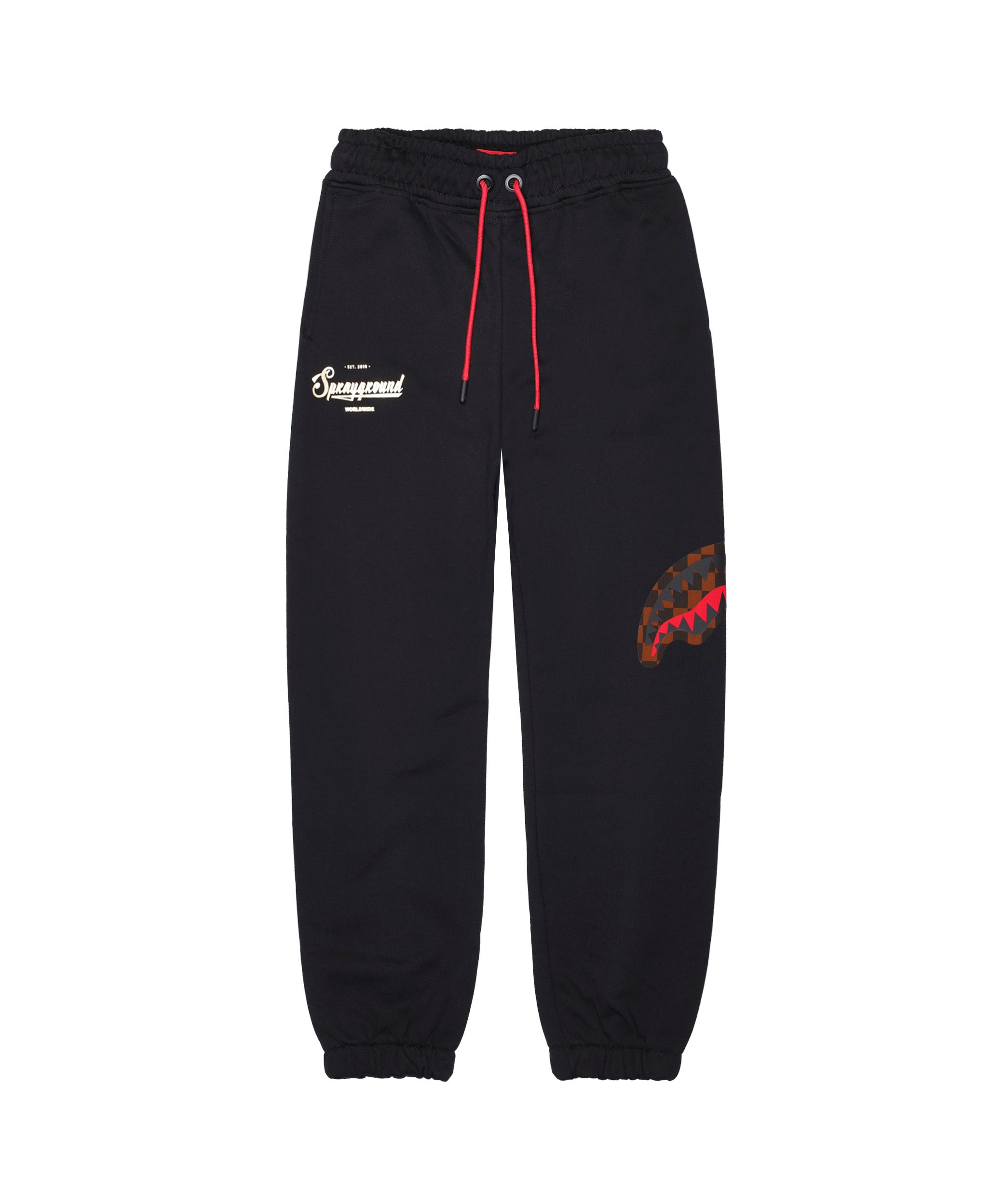 Sprayground Kids Pantaloni in Felpa Neri per Bambini