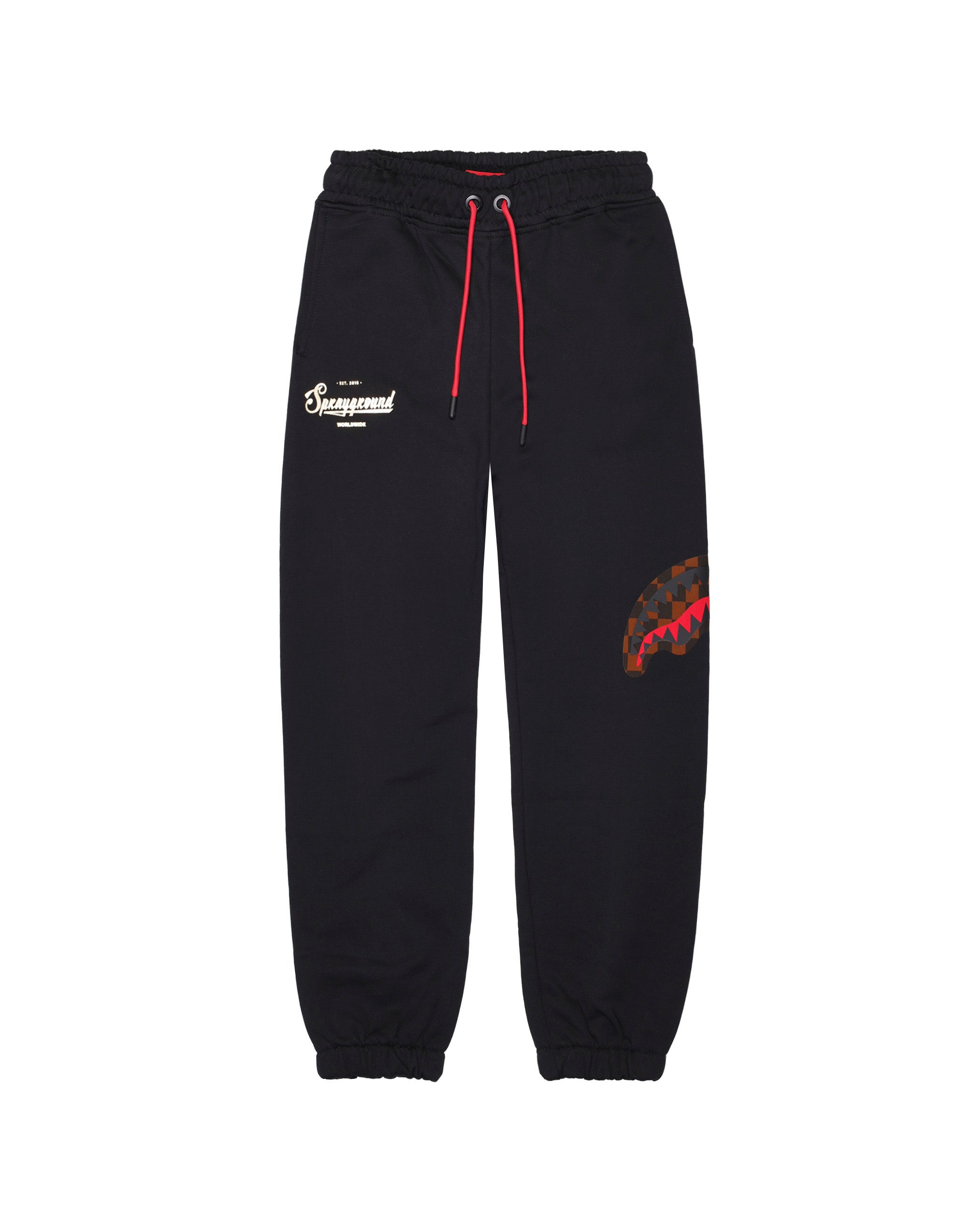 Sprayground Kids Pantaloni in Felpa Neri per Bambini