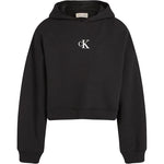 Calvin Klein Kids Felpa Nera con Cappuccio per Bambini