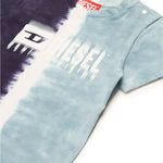 Diesel Kids T-shirt Effetto Sfumato con Logo per Neonati