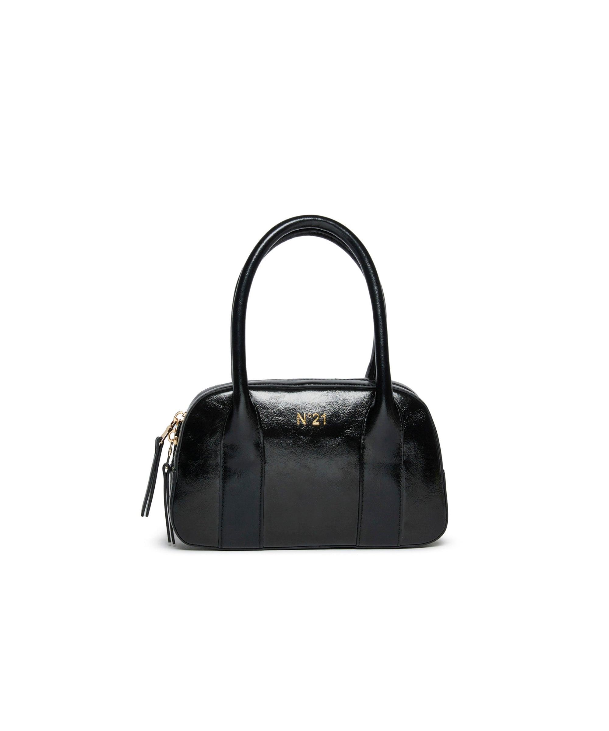 N°21 Kids Borsa Nera a Bauletto per Bambine