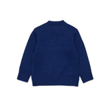 Diesel Kids Pullover Blu con Oval D per NeonatI