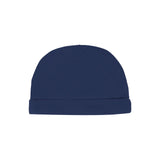 Moschino Kids Cappello Blu Navy con Logo per Neonati