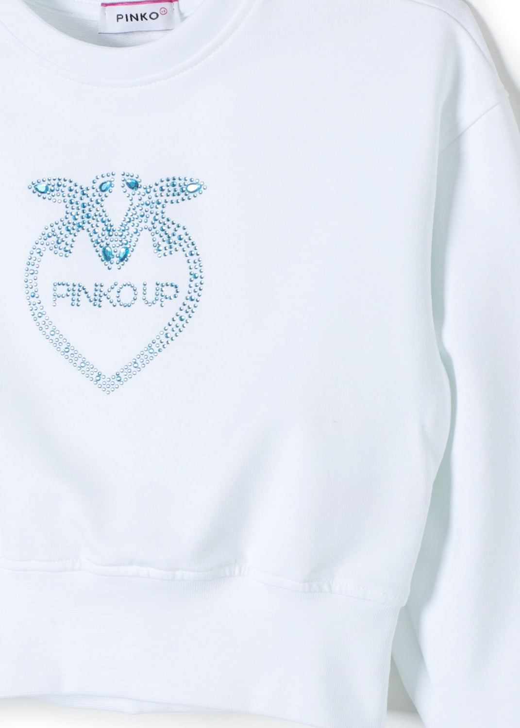Pinko Kids Felpa Bianca Con Logo (dettaglio logo)