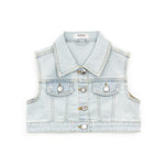 Vicolo Gilet Denim Blu per Bambine