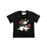 Iceberg Kids T-Shirt Nera con Stampa Daffy Duck per Neonati