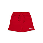 Dsquared2 Kids Short Rosso in Felpa con Logo per Neonati