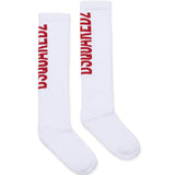 Dsquared2 Kids Calzino Bianco con Logo per Bambini