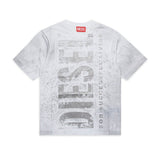 Diesel Kids T-Shirt Bianca Old Effect per Bambini