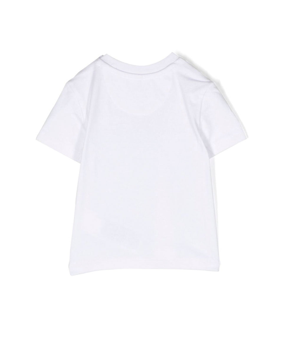 Calvin Klein Kids T-shirt Bianca con CK per Neonati