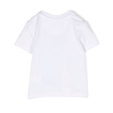 Calvin Klein Kids T-shirt Bianca con CK per Neonati