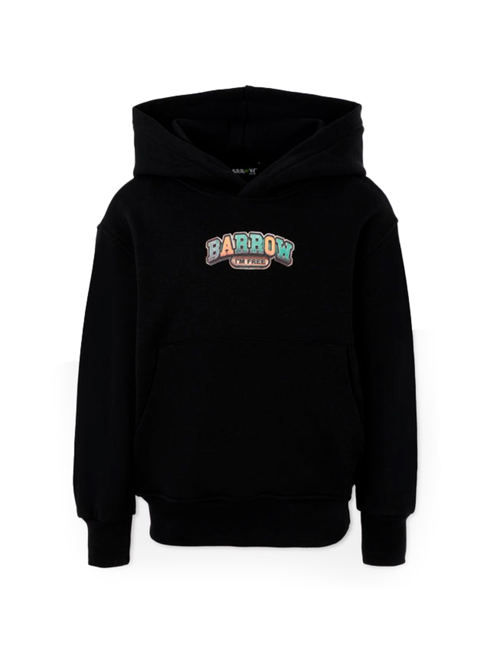 Barrow Kids Felpa con Cappuccio Nera Unisex per Bambini