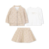 Michael Kors Kids Set Completo Beige per Neonati
