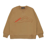 Dsquared2 Kids Felpa Girocollo Beige ICON per Bambini