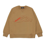 Dsquared2 Kids Felpa Girocollo Beige ICON per Bambini