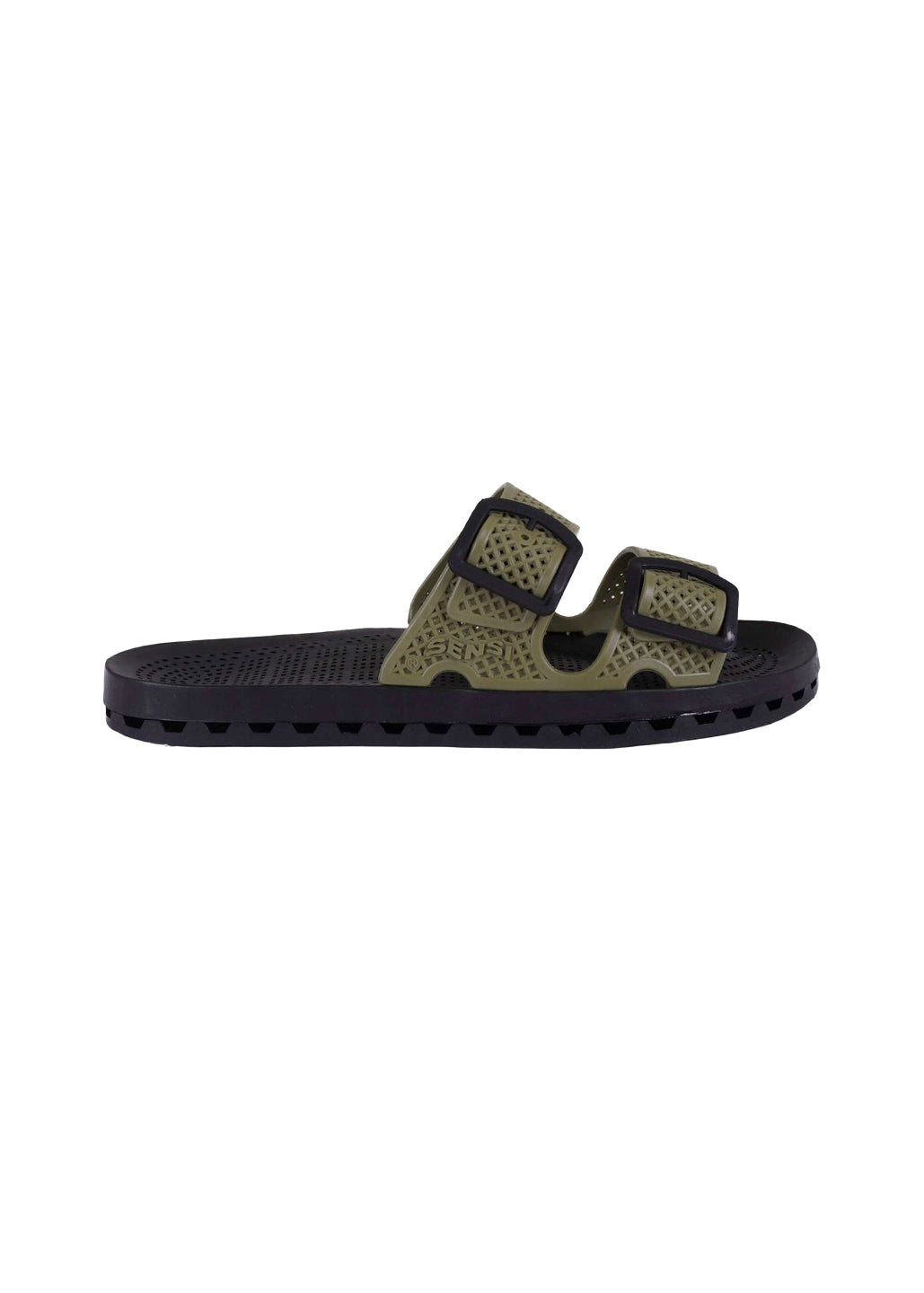 Sensi Kids Urban Sandalo Khaki Doppia Fascia per Bambini