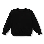 Elisabetta Franchi La Mia Bambina Felpa Nera Girocollo con Logo per Bambine