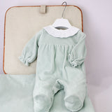 Deolinda Completo Verde per Neonate