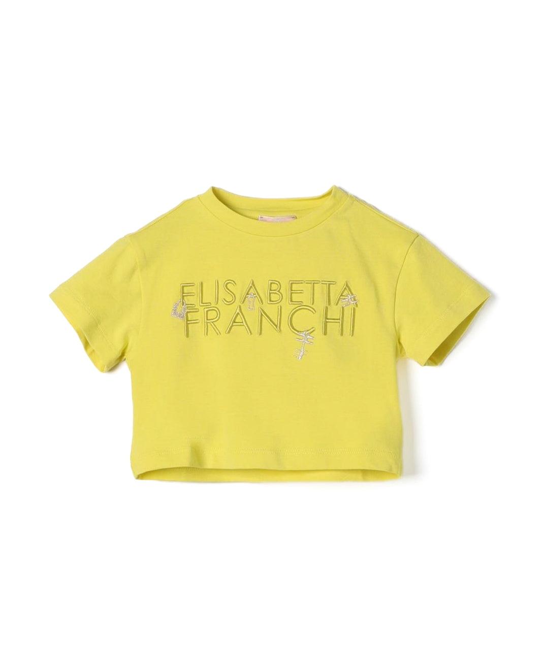 Elisabetta Franchi La Mia Bambina T-Shirt Cedro con Logo