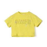 Elisabetta Franchi La Mia Bambina T-Shirt Cedro con Logo
