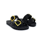 Sensi Kids Flamingo Sandalo Nero Doppia Fascia per Bambini (fronte)