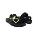 Sensi Kids Flamingo Sandalo Nero Doppia Fascia per Bambini (fronte)