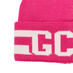Gcds Kids Cappello Beanie Fuxia in Lana Per Bambine