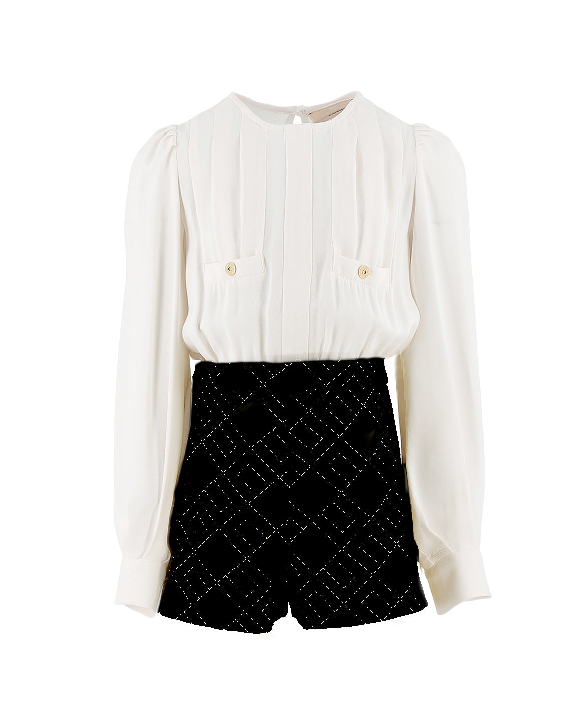 Elisabetta Franchi Tuta Camicia e Shorts per Bambine