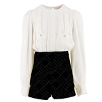 Elisabetta Franchi Tuta Camicia e Shorts per Bambine