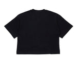 Diesel Kids T-Shirt Nera Boxy con Oval D per Bambine (retro)