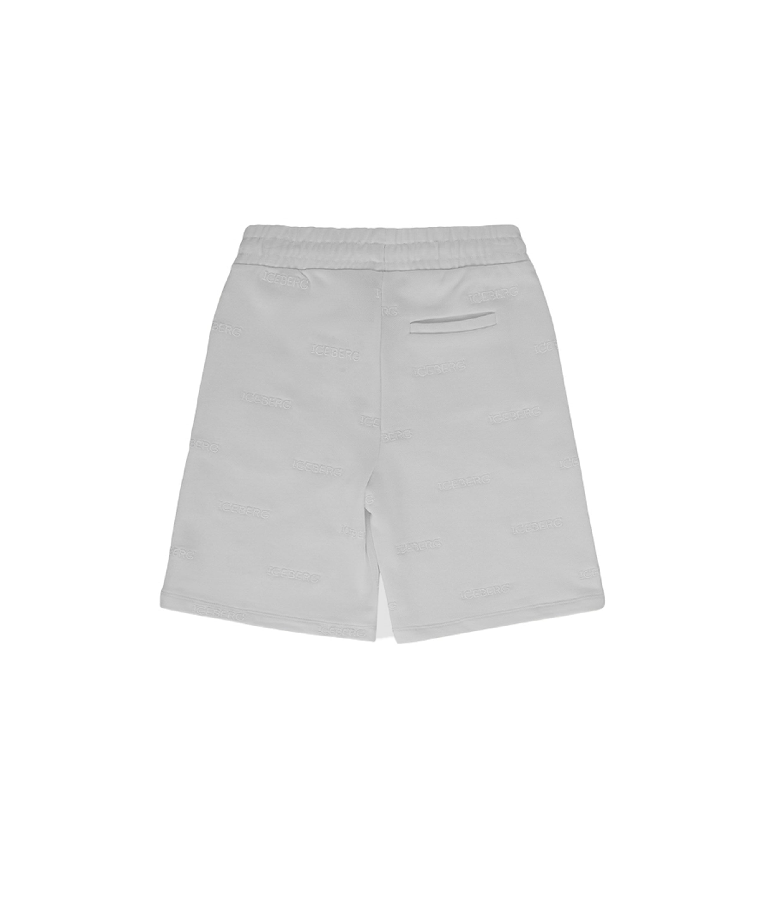 Iceberg Kids Bermuda Grigio con Logo per Neonati