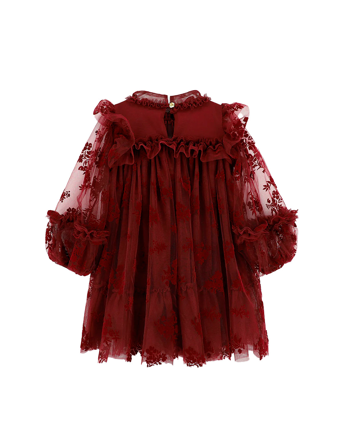 Angel's Face Kids Abito in Tulle Bordeaux per Bambine