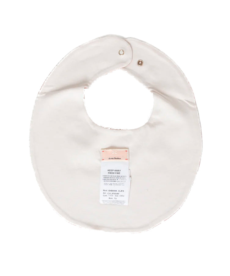 Elisabetta Franchi La Mia Bambina Bavetta  con Ricamo EF per Neonate