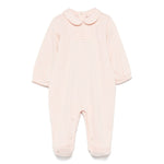 Elisabetta Franchi La Mia Bambina Tutina Rosa con Ricamo Logo per Neonate