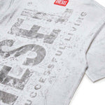 Diesel Kids T-Shirt Bianca Old Effect per Bambini (dettaglio)