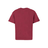 MSGM Kids T-shirt Borgogna con Logo per Bambini