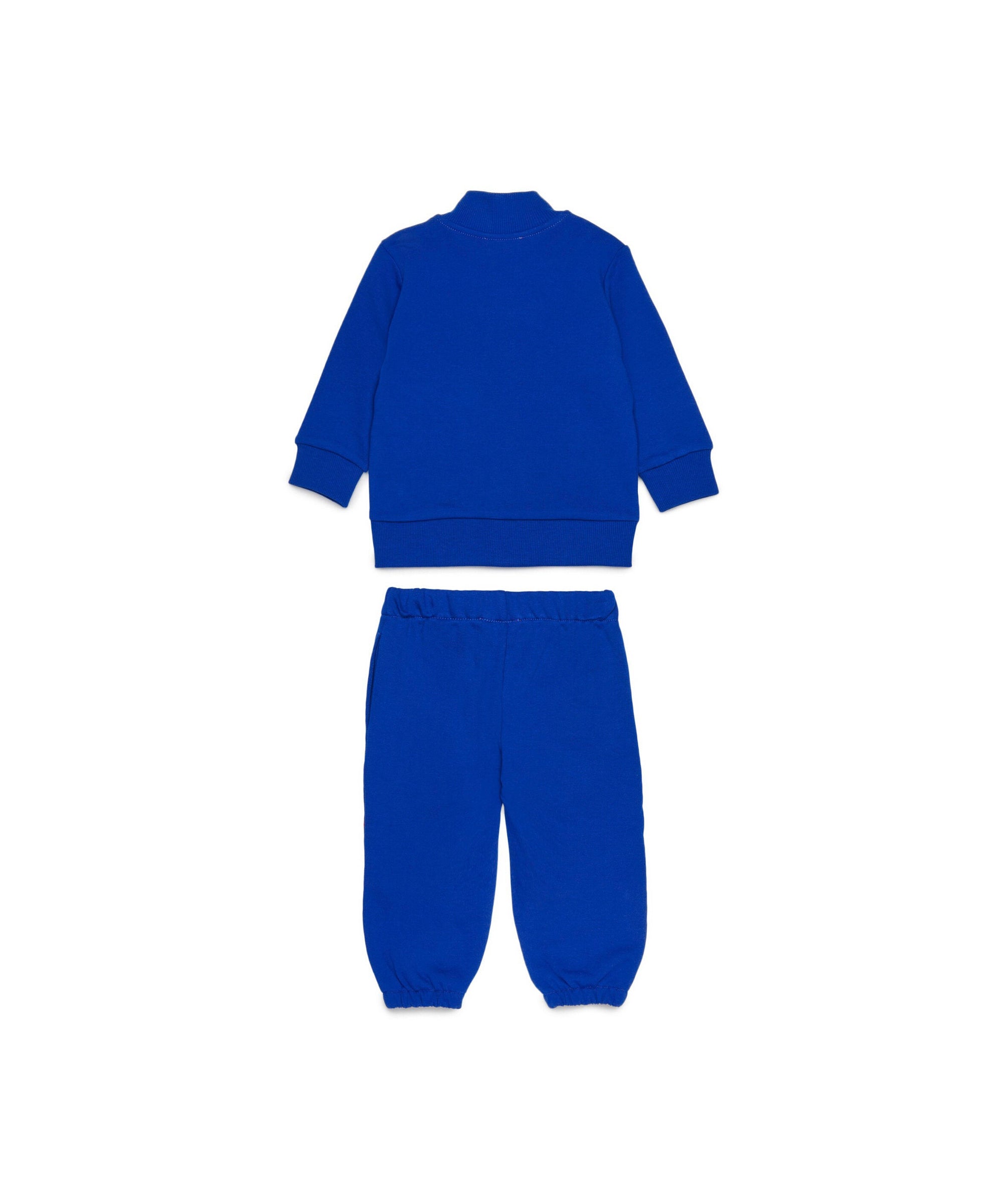 Diesel Kids Felpa con Pantaloni Blu con Oval D per NeonatI