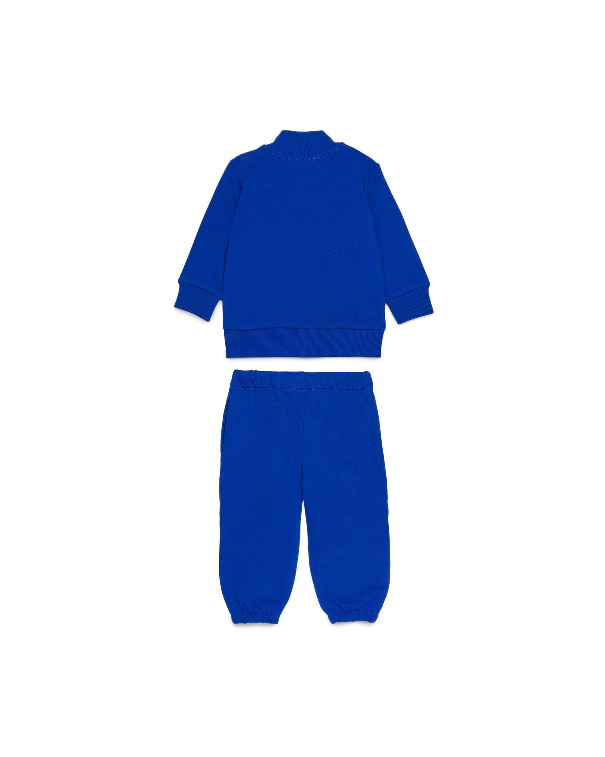 Diesel Kids Felpa con Pantaloni Blu con Oval D per NeonatI