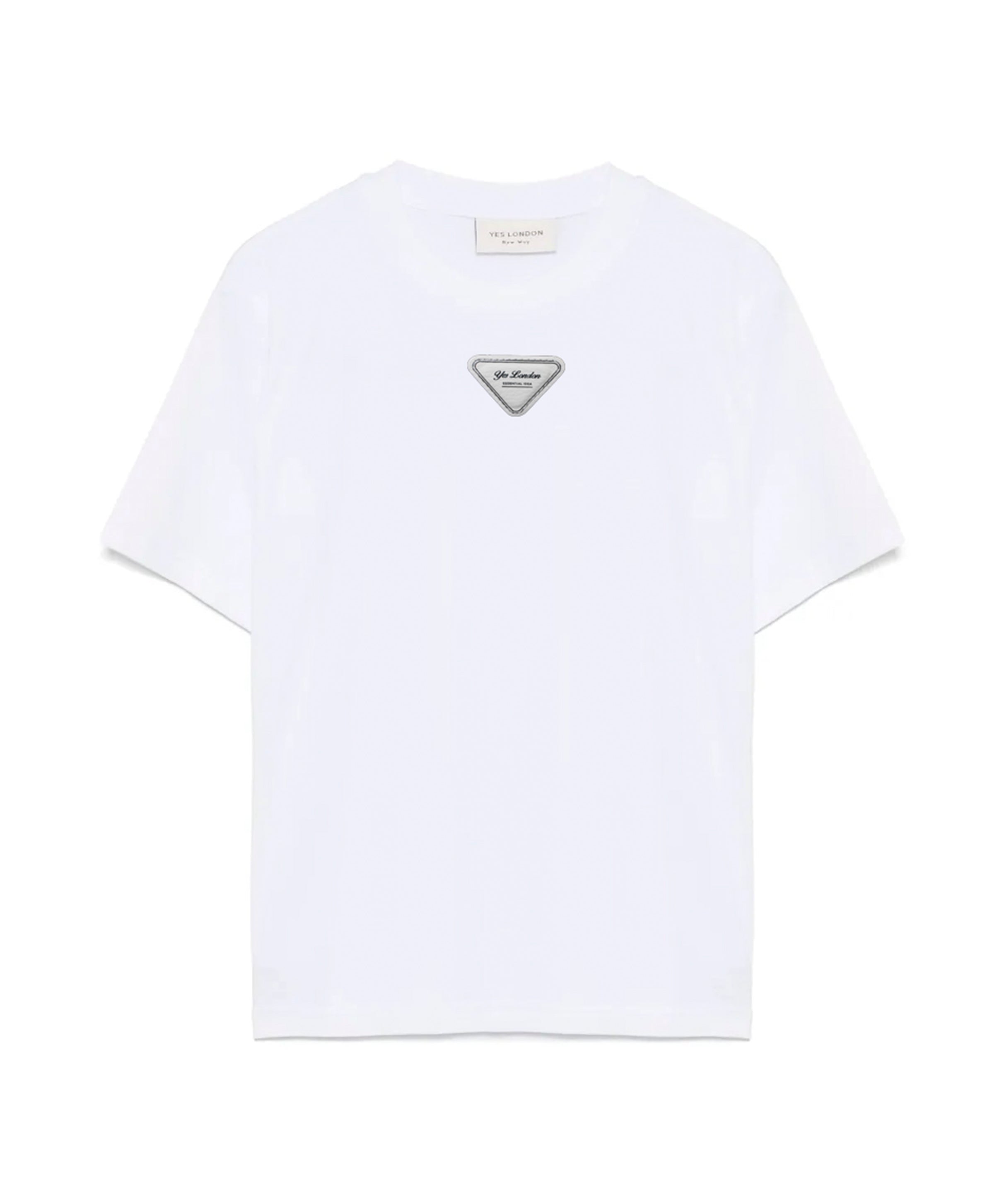 Yes London T-shirt Bianca con Patch per Bambini