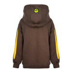 Barrow Kids Felpa con Cappuccio con Maxi Logo Gialla Unisex per Bambini