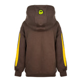 Barrow Kids Felpa con Cappuccio con Maxi Logo Gialla Unisex per Bambini