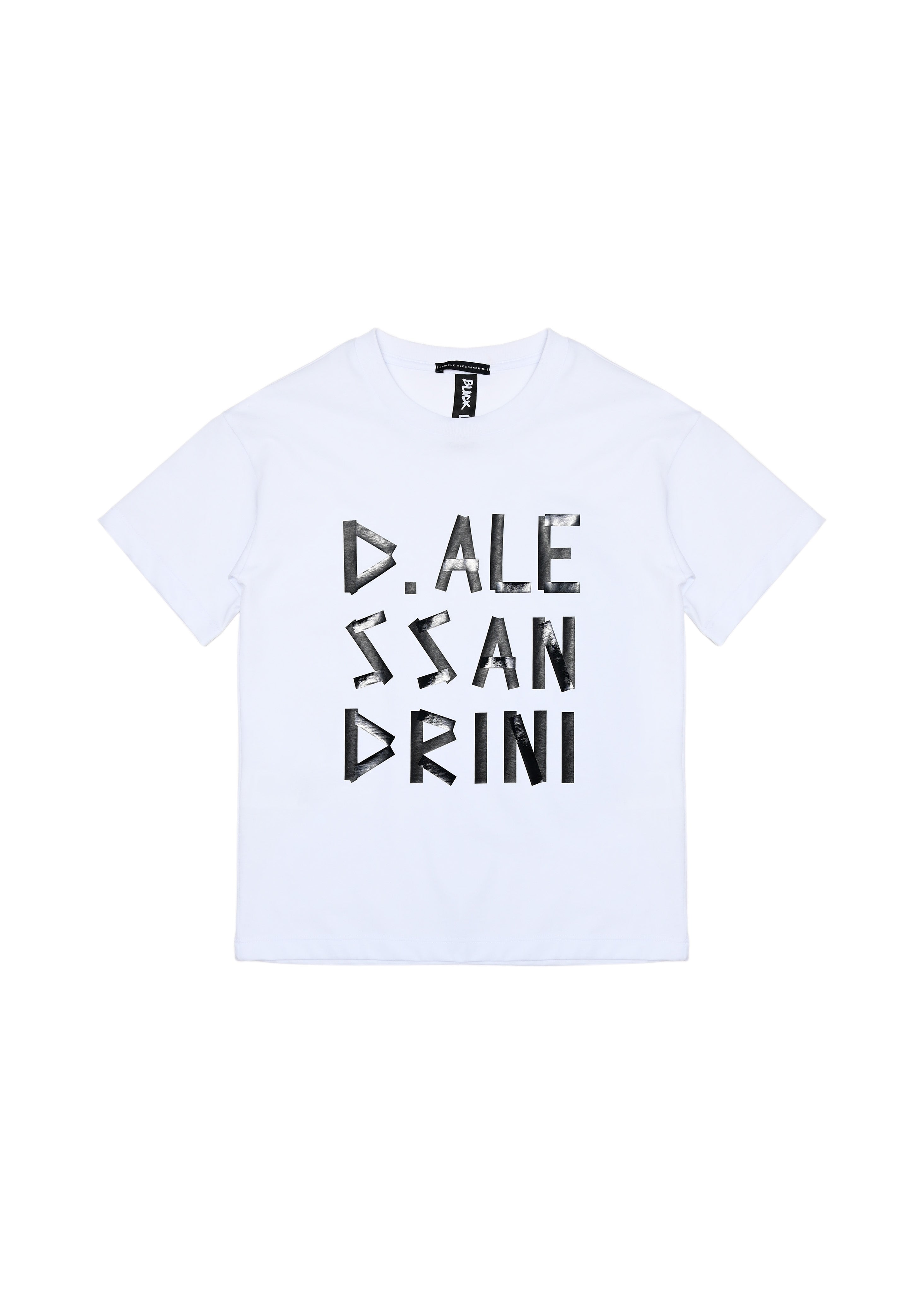 Daniele Alessandrini T-shirt Bianca con Logo per Bambini