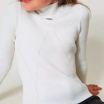 Twinset Kids Lupetto Bianco con Logo per Bambine