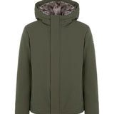 SUNS Kids Giubbotto Verde Militare con Cappuccio e Interno in Pelliccia per Bambini