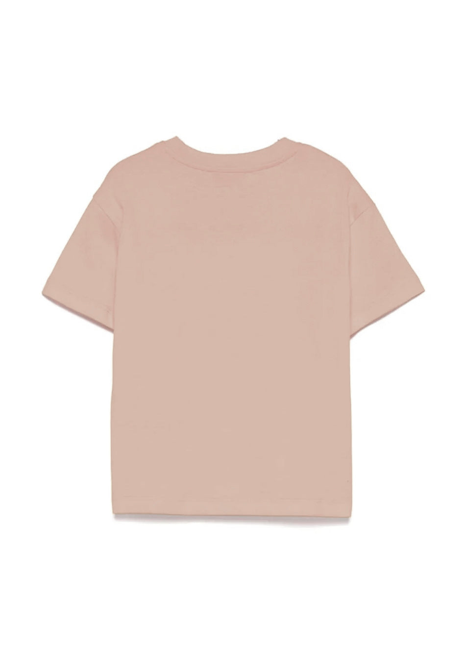 MSGM Kids T-shirt Beige con Logo Per Bambini