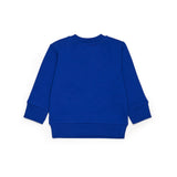Diesel Kids Felpa Girocollo Bluette con Oval D per Neonati