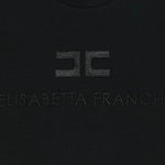 Elisabetta Franchi La Mia Bambina T-shirt Nera con Logo per Bambine